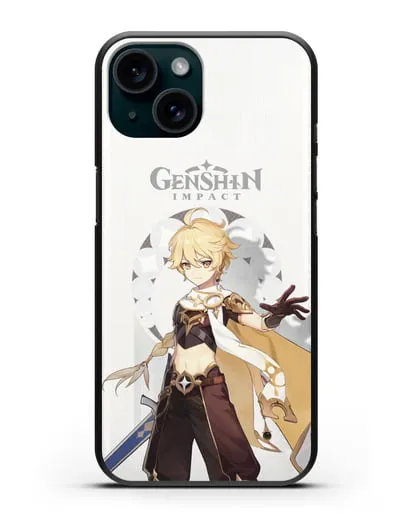Чехол Genshin Impact (Геншин Импакт) - Итэр силиконовый для iPhone 15