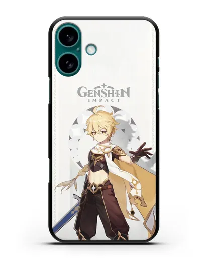 Чехол Genshin Impact (Геншин Импакт) - Итэр силиконовый для iPhone 16 Plus