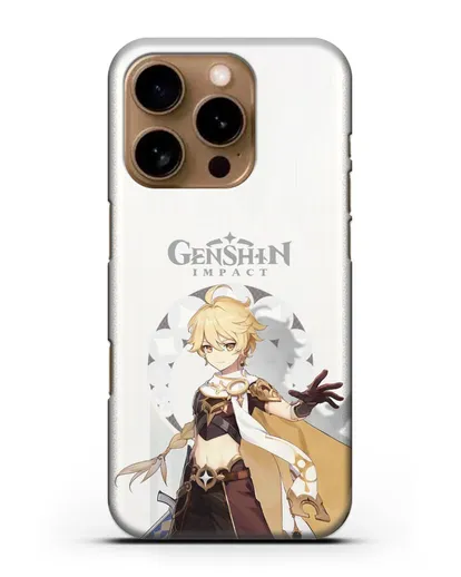 Чехол Genshin Impact (Геншин Импакт) - Итэр силиконовый для iPhone 16 Pro