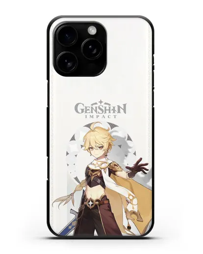 Чехол Genshin Impact (Геншин Импакт) - Итэр силиконовый для iPhone 16 Pro Max