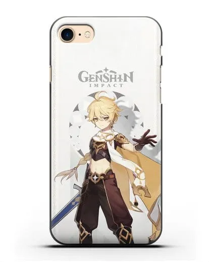 Чехол Genshin Impact (Геншин Импакт) - Итэр силиконовый для iPhone 8