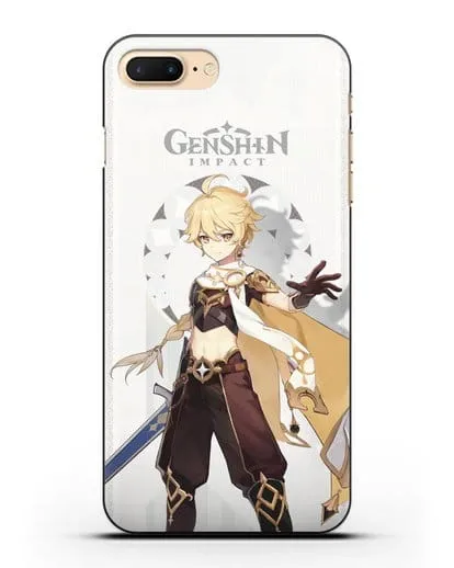 Чехол Genshin Impact (Геншин Импакт) - Итэр силиконовый для iPhone 8 Plus