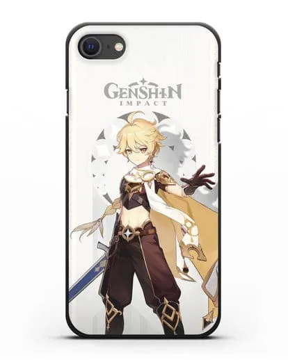 Чехол Genshin Impact (Геншин Импакт) - Итэр силиконовый для iPhone SE 2020
