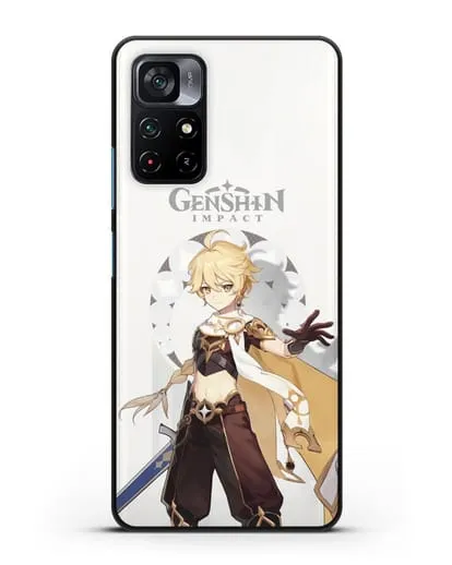 Чехол Genshin Impact (Геншин Импакт) - Итэр силиконовый для Xiaomi Poco M4 Pro 5G