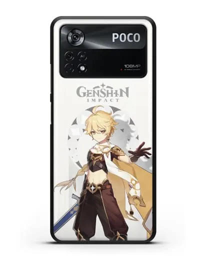 Чехол Genshin Impact (Геншин Импакт) - Итэр силиконовый для Xiaomi Poco X4 Pro