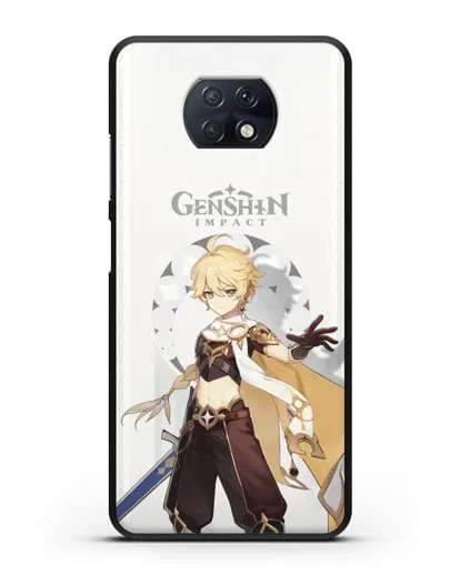 Чехол Genshin Impact (Геншин Импакт) - Итэр силиконовый для Xiaomi Redmi Note 9T