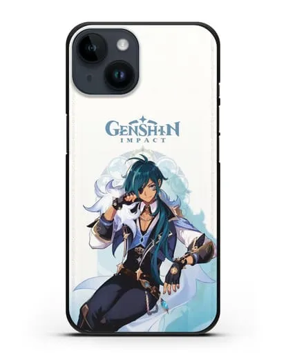 Чехол Genshin Impact (Геншин Импакт) - Кэйя силиконовый для iPhone 14