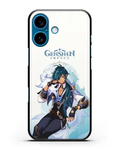 Чехол Genshin Impact (Геншин Импакт) - Кэйя силиконовый для iPhone 16