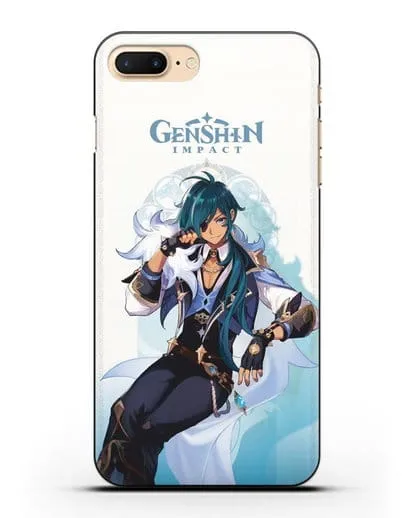 Чехол Genshin Impact (Геншин Импакт) - Кэйя силиконовый для iPhone 8 Plus