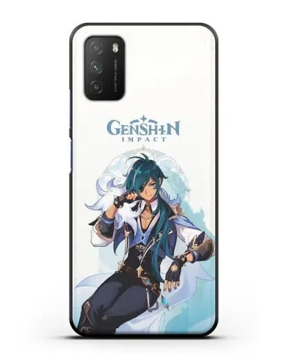 Чехол Genshin Impact (Геншин Импакт) - Кэйя силиконовый для Xiaomi Poco M3
