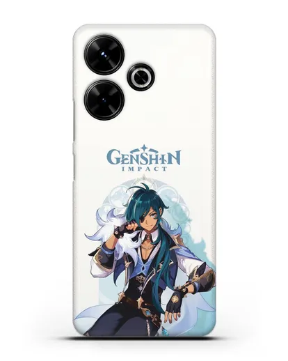 Чехол Genshin Impact (Геншин Импакт) - Кэйя силиконовый для Xiaomi Poco M6