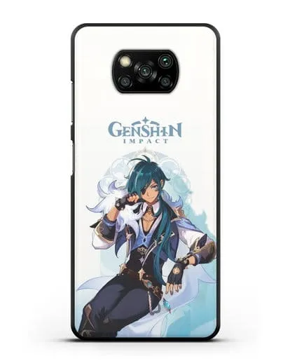 Чехол Genshin Impact (Геншин Импакт) - Кэйя силиконовый для Xiaomi Poco X3