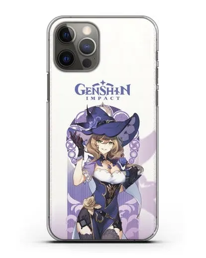 Чехол Genshin Impact (Геншин Импакт) - Лиза силиконовый для iPhone 12 Pro