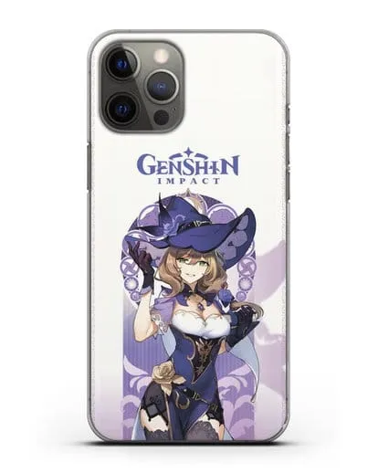 Чехол Genshin Impact (Геншин Импакт) - Лиза силиконовый для iPhone 12 Pro Max