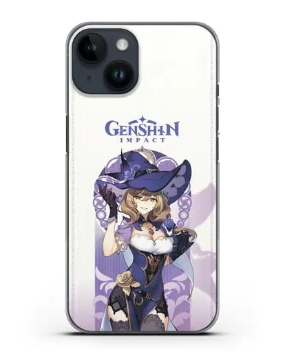 Чехол Genshin Impact (Геншин Импакт) - Лиза силиконовый для iPhone 14
