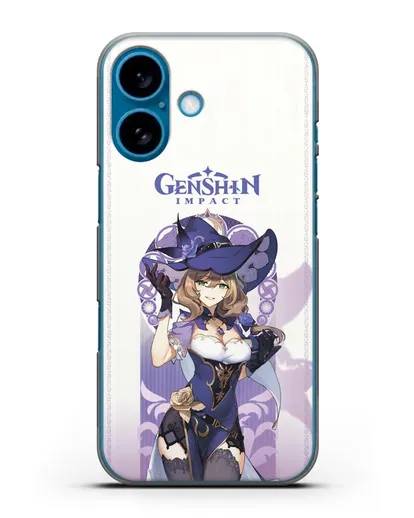 Чехол Genshin Impact (Геншин Импакт) - Лиза силиконовый для iPhone 16