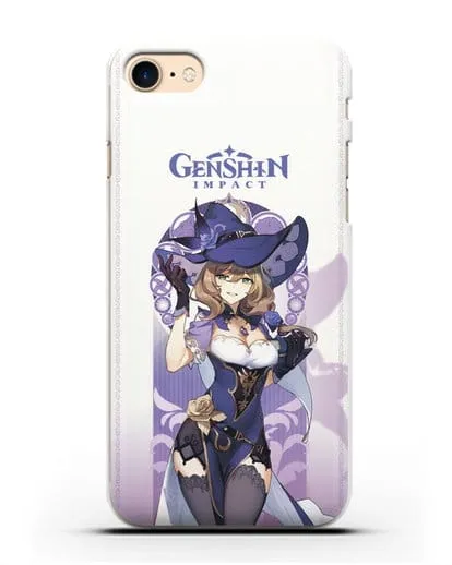 Чехол Genshin Impact (Геншин Импакт) - Лиза силиконовый для iPhone 8