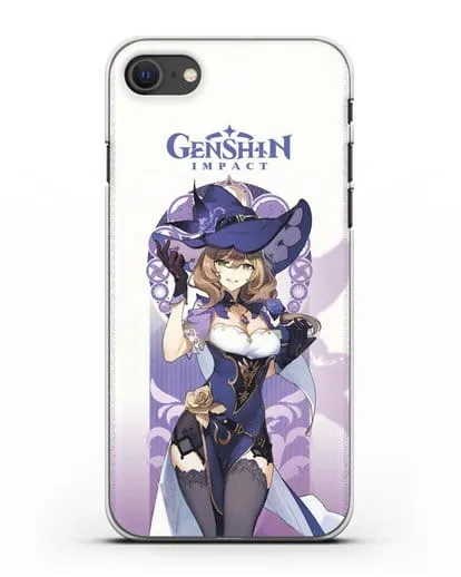 Чехол Genshin Impact (Геншин Импакт) - Лиза силиконовый для iPhone SE 2020
