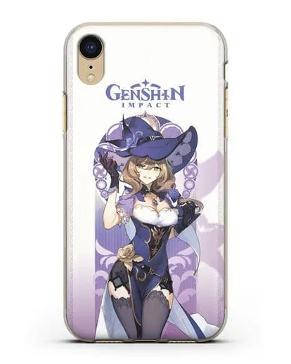 Чехол Genshin Impact (Геншин Импакт) - Лиза силиконовый для iPhone XR