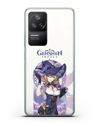 Чехол Genshin Impact (Геншин Импакт) - Лиза силиконовый для Xiaomi Poco F4