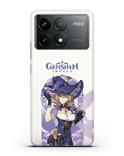 Чехол Genshin Impact (Геншин Импакт) - Лиза силиконовый для Xiaomi Poco F6 Pro