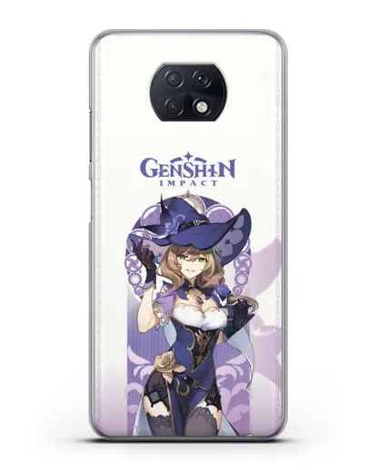 Чехол Genshin Impact (Геншин Импакт) - Лиза силиконовый для Xiaomi Redmi Note 9T