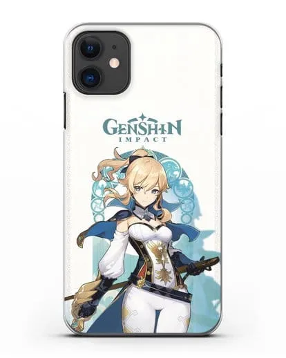 Чехол Genshin Impact (Геншин Импакт) - Джинн силиконовый для iPhone 11