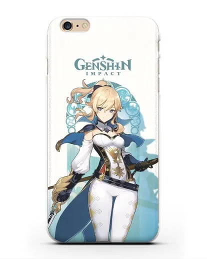 Чехол Genshin Impact (Геншин Импакт) - Джинн силиконовый для iPhone 6s Plus