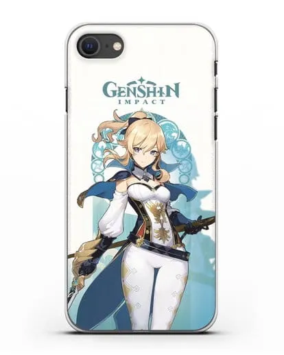 Чехол Genshin Impact (Геншин Импакт) - Джинн силиконовый для iPhone SE 2020