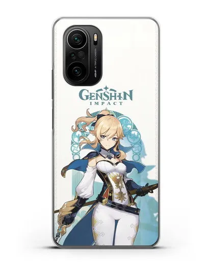 Чехол Genshin Impact (Геншин Импакт) - Джинн силиконовый для Xiaomi Poco F3 Pro