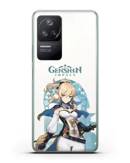 Чехол Genshin Impact (Геншин Импакт) - Джинн силиконовый для Xiaomi Poco F4