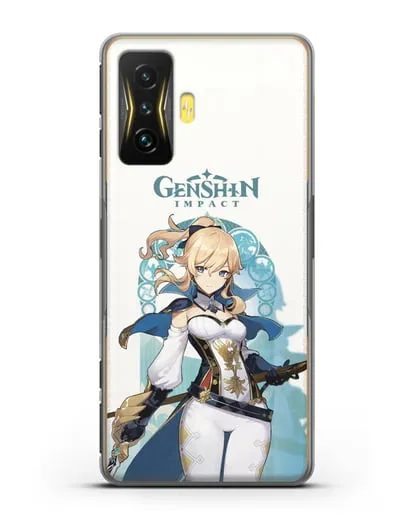 Чехол Genshin Impact (Геншин Импакт) - Джинн силиконовый для Xiaomi Poco F4 GT