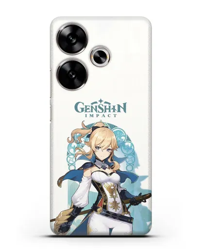 Чехол Genshin Impact (Геншин Импакт) - Джинн силиконовый для Xiaomi Poco F6