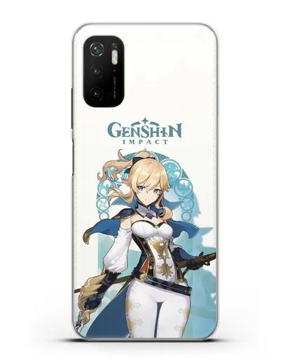 Чехол Genshin Impact (Геншин Импакт) - Джинн силиконовый для Xiaomi Poco M3 Pro