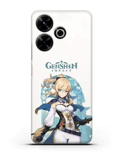 Чехол Genshin Impact (Геншин Импакт) - Джинн силиконовый для Xiaomi Poco M6