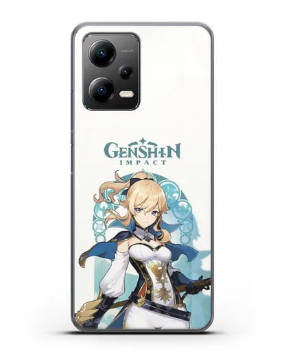 Чехол Genshin Impact (Геншин Импакт) - Джинн силиконовый для Xiaomi Poco X5