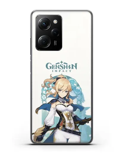 Чехол Genshin Impact (Геншин Импакт) - Джинн силиконовый для Xiaomi Poco X5 Pro
