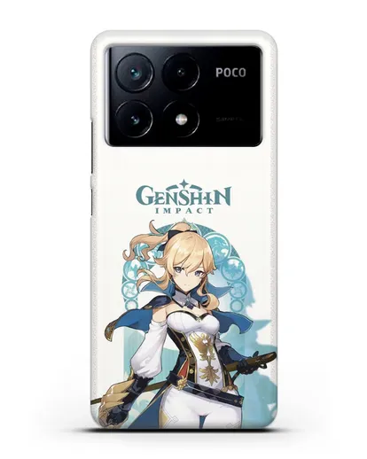 Чехол Genshin Impact (Геншин Импакт) - Джинн силиконовый для Xiaomi Poco X6 Pro