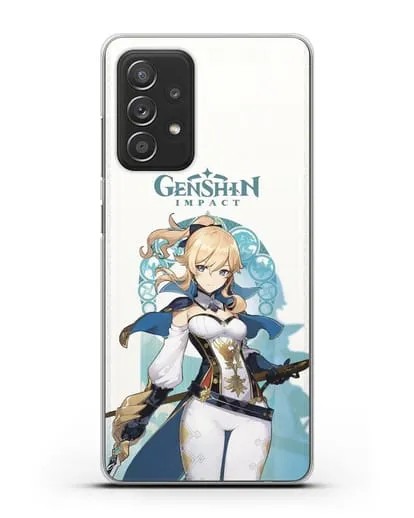 Чехол Genshin Impact (Геншин Импакт) - Джинн силиконовый для Samsung Galaxy A53