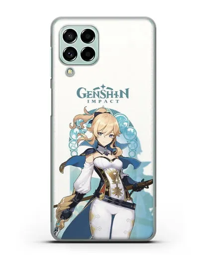 Чехол Genshin Impact (Геншин Импакт) - Джинн силиконовый для Samsung Galaxy M53 [SM-M536]