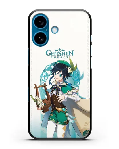 Чехол Genshin Impact (Геншин Импакт) - Венти силиконовый для iPhone 16