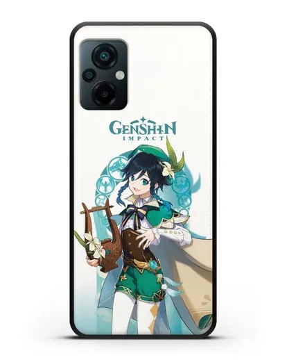 Чехол Genshin Impact (Геншин Импакт) - Венти силиконовый для Xiaomi Poco M5