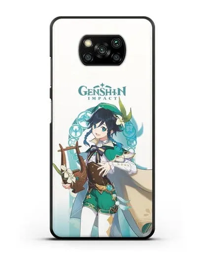Чехол Genshin Impact (Геншин Импакт) - Венти силиконовый для Xiaomi Poco X3