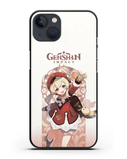 Чехол Genshin Impact (Геншин Импакт) - Кли силиконовый для iPhone 13 Mini