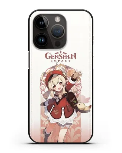 Чехол Genshin Impact (Геншин Импакт) - Кли силиконовый для iPhone 14 Pro