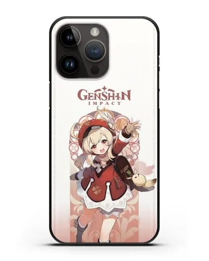 Чехол Genshin Impact (Геншин Импакт) - Кли силиконовый для iPhone 14 Pro Max