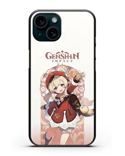 Чехол Genshin Impact (Геншин Импакт) - Кли силиконовый для iPhone 15