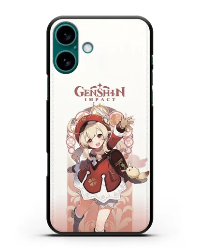 Чехол Genshin Impact (Геншин Импакт) - Кли силиконовый для iPhone 16 Plus
