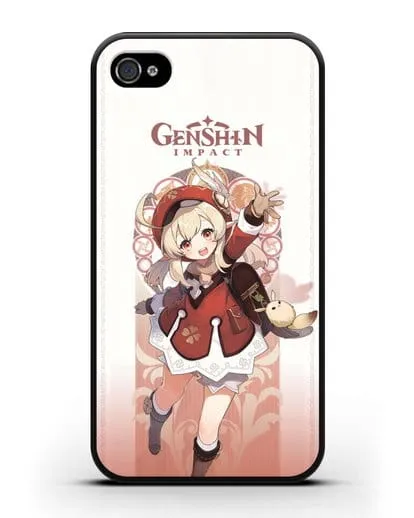 Чехол Genshin Impact (Геншин Импакт) - Кли силиконовый для iPhone 4/4s