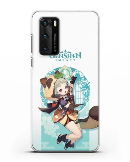 Чехол Genshin Impact (Геншин Импакт) - Саю силиконовый для Huawei P40